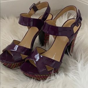Purple Nine West High Heels